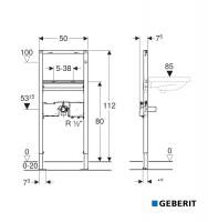 BASTIDOR LAVABO DUOFIX GEBERIT